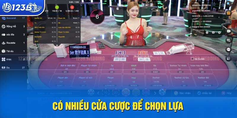 Cửa cược phong phú và phần thưởng lớn