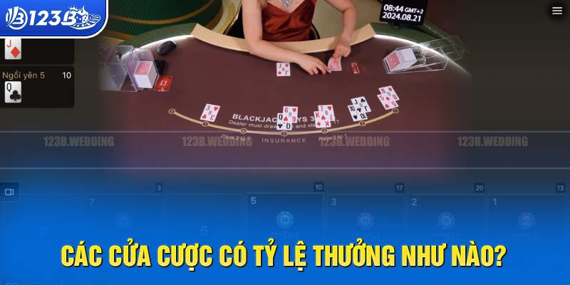 Kiểu cược trong trò chơi Blackjack 123B