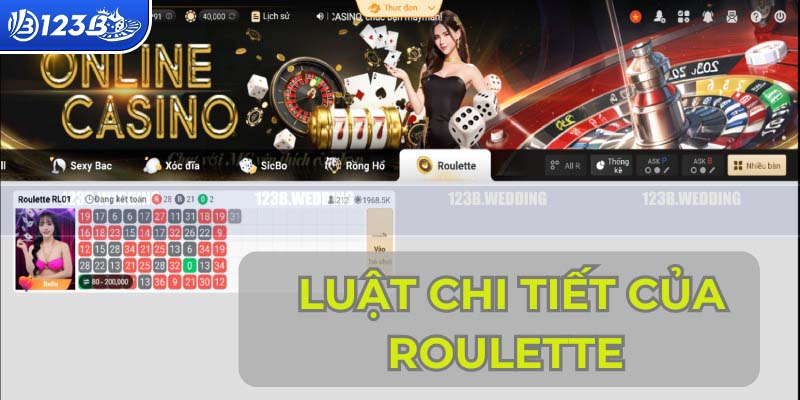 Cụ thể luật chơi Roulette tại nhà cái